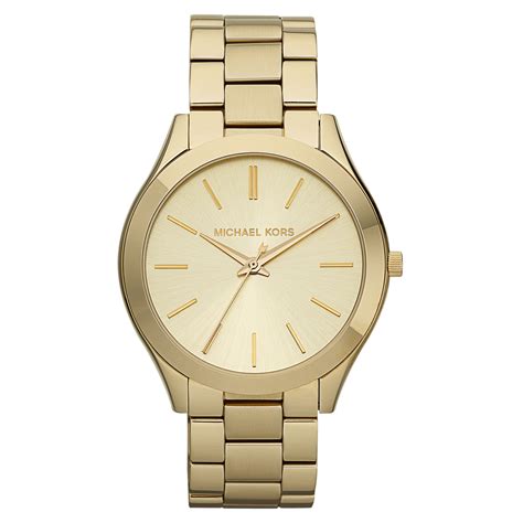 michael kors slim runway pave gold tone watch|Michael Kors gold tone.